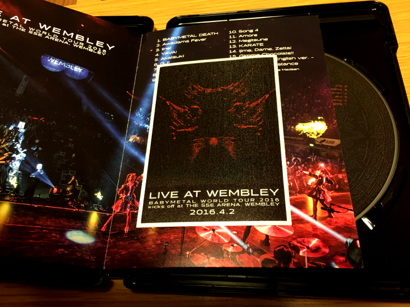 BABYMETAL LIVE Blu-ray 「LIVE AT WEMBLEY」 WORLD TOUR 2016 買い 
